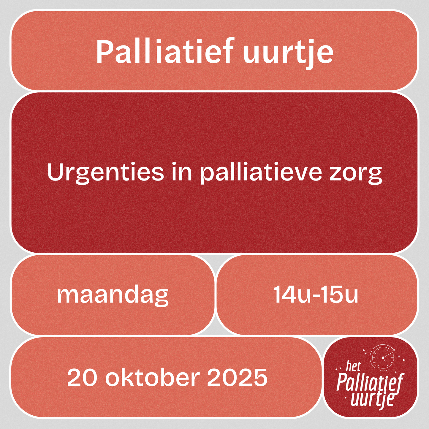 Palliatief uurtje: Urgenties in palliatieve zorg