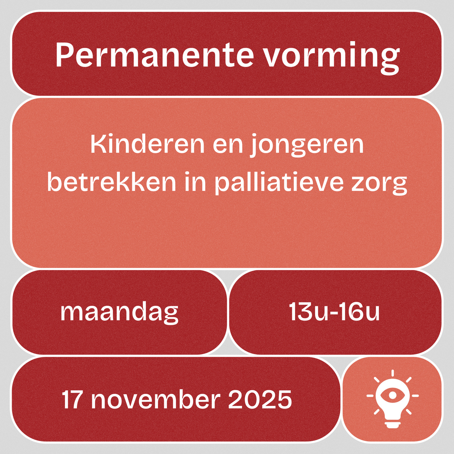 Vorming: Kinderen en jongeren betrekken in palliatieve zorg