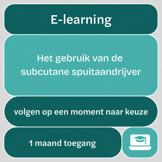 e-learning: Het gebruik van de subcutane spuitaandrijver