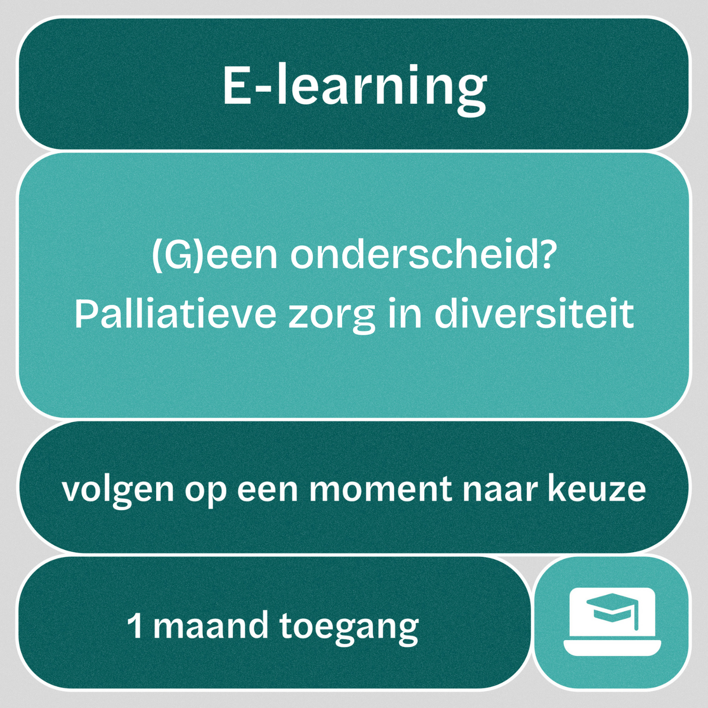 e-learning: (G)een onderscheid? Palliatieve zorg in diversiteit