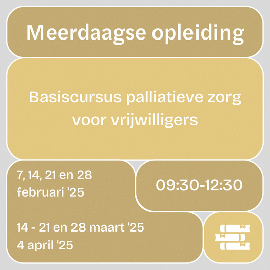 Basiscursus palliatieve zorg voor vrijwilligers