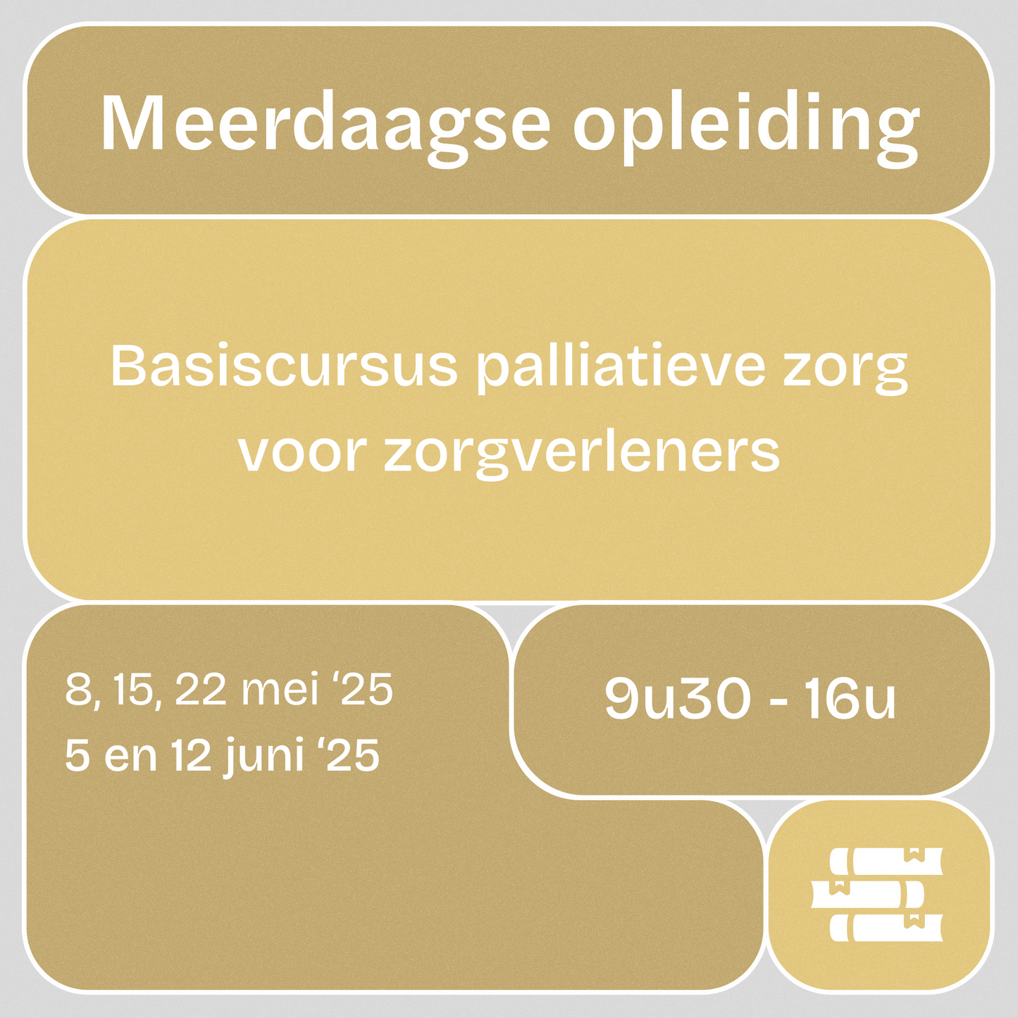 Basiscursus palliatieve zorg voor zorgverleners - voorjaar 2025