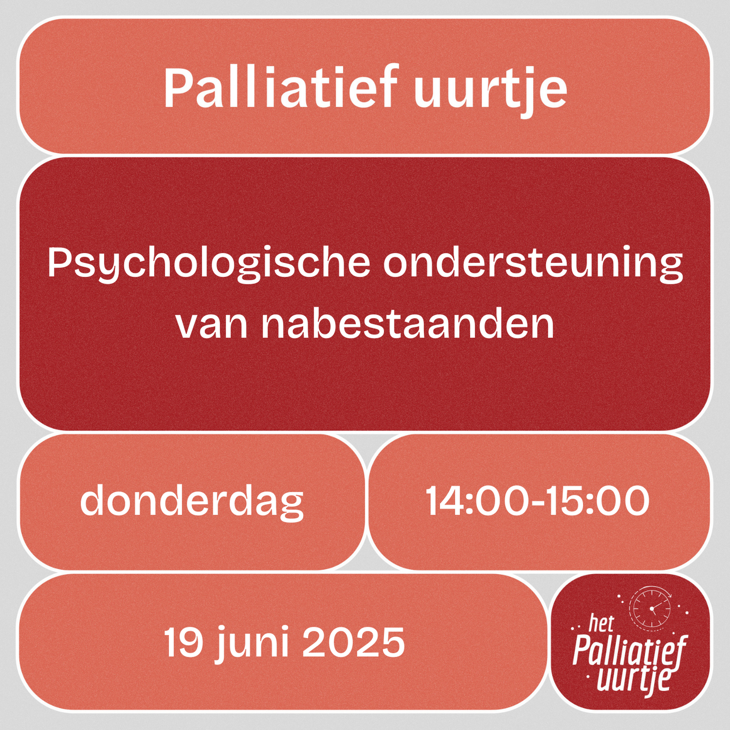 Het palliatief uurtje: Psychologische ondersteuning van nabestaanden