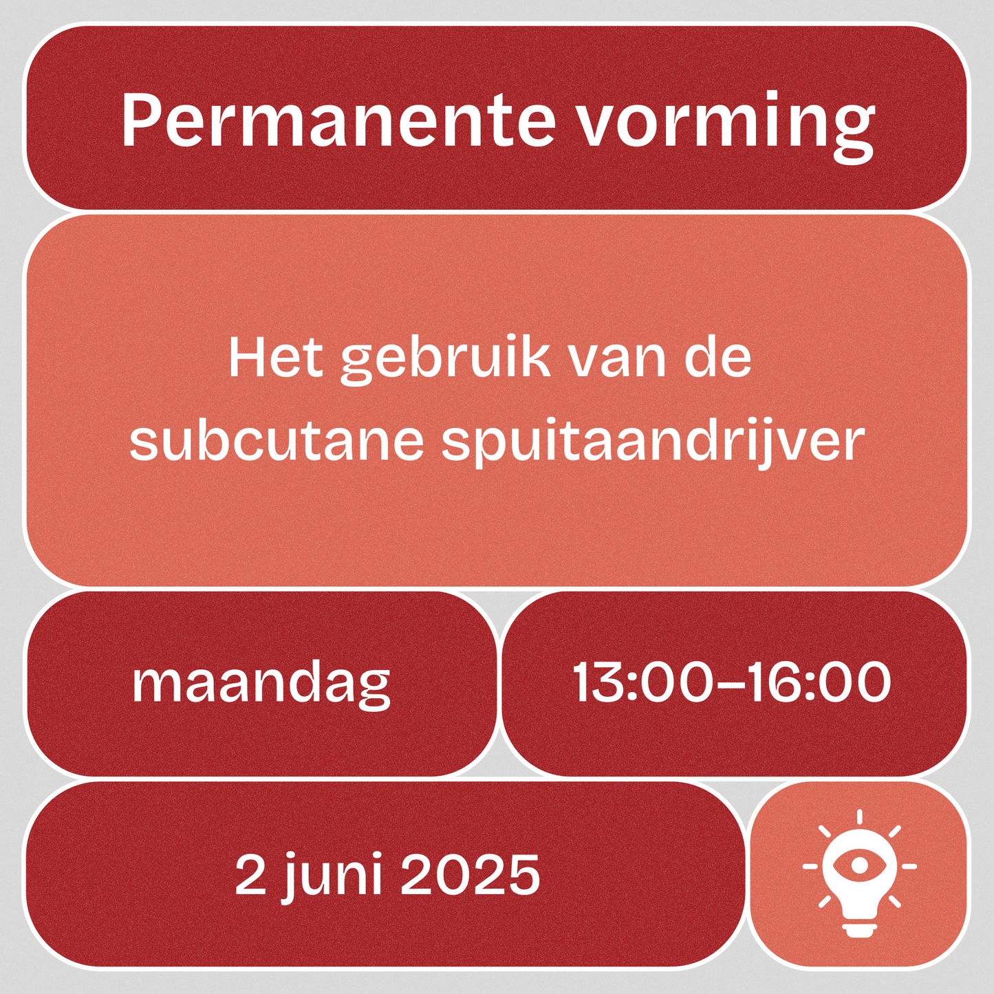 Vorming: Het gebruik van de subcutane spuitaandrijver