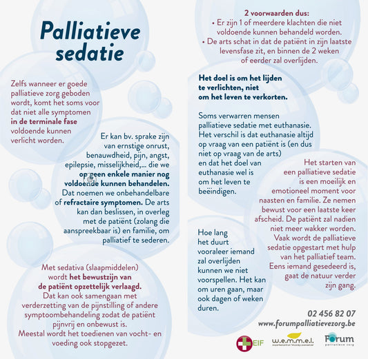 Kaartje: Palliatieve sedatie