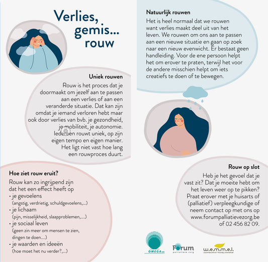 Kaartje: Verlies, gemis, rouw,...